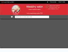 Tablet Screenshot of masaznesalony.sk